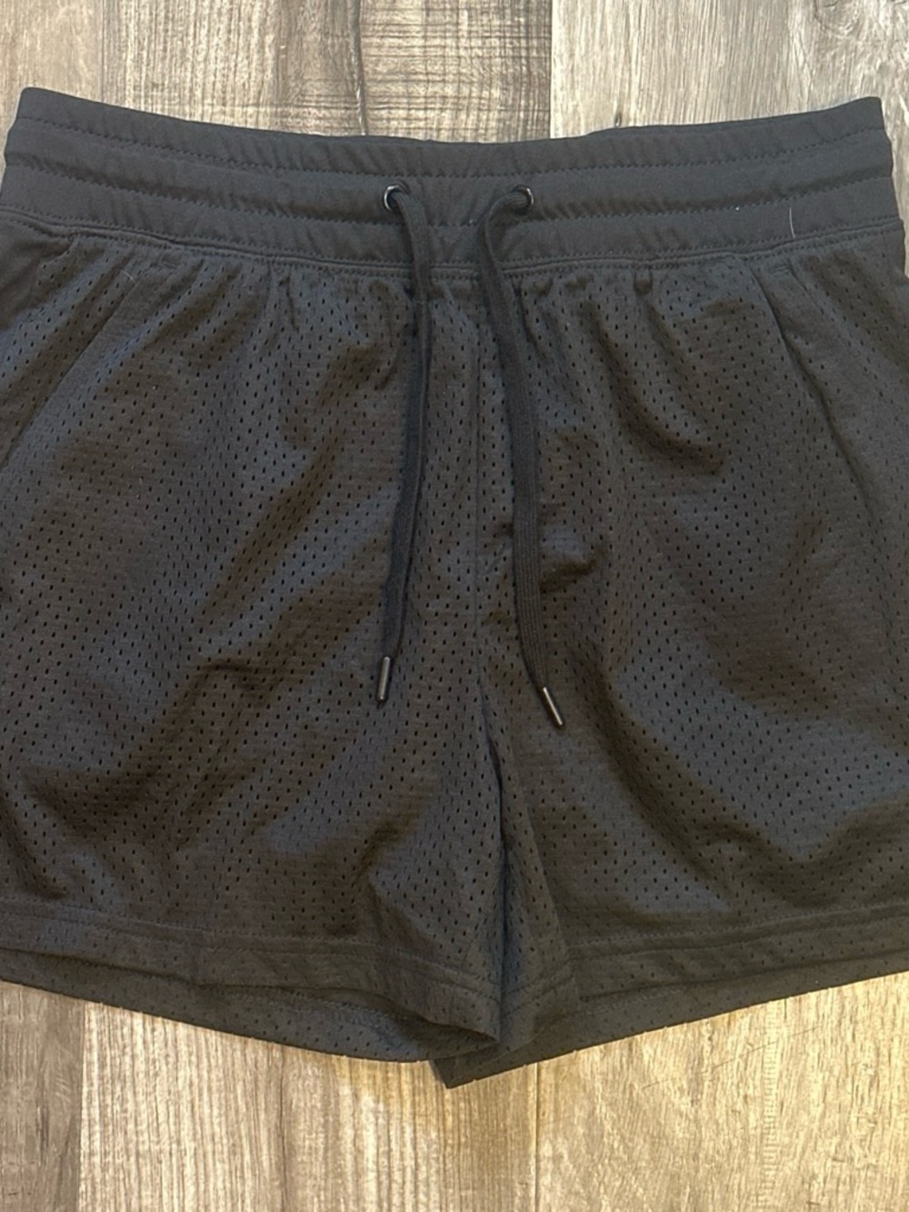 Athletic Works Black Women's Athletic Mesh Shorts
